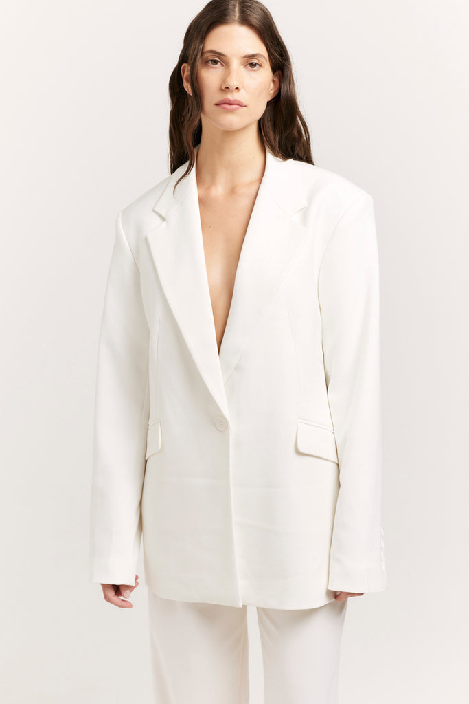 Ornella Blazer | White Oversized Blazer | Henne