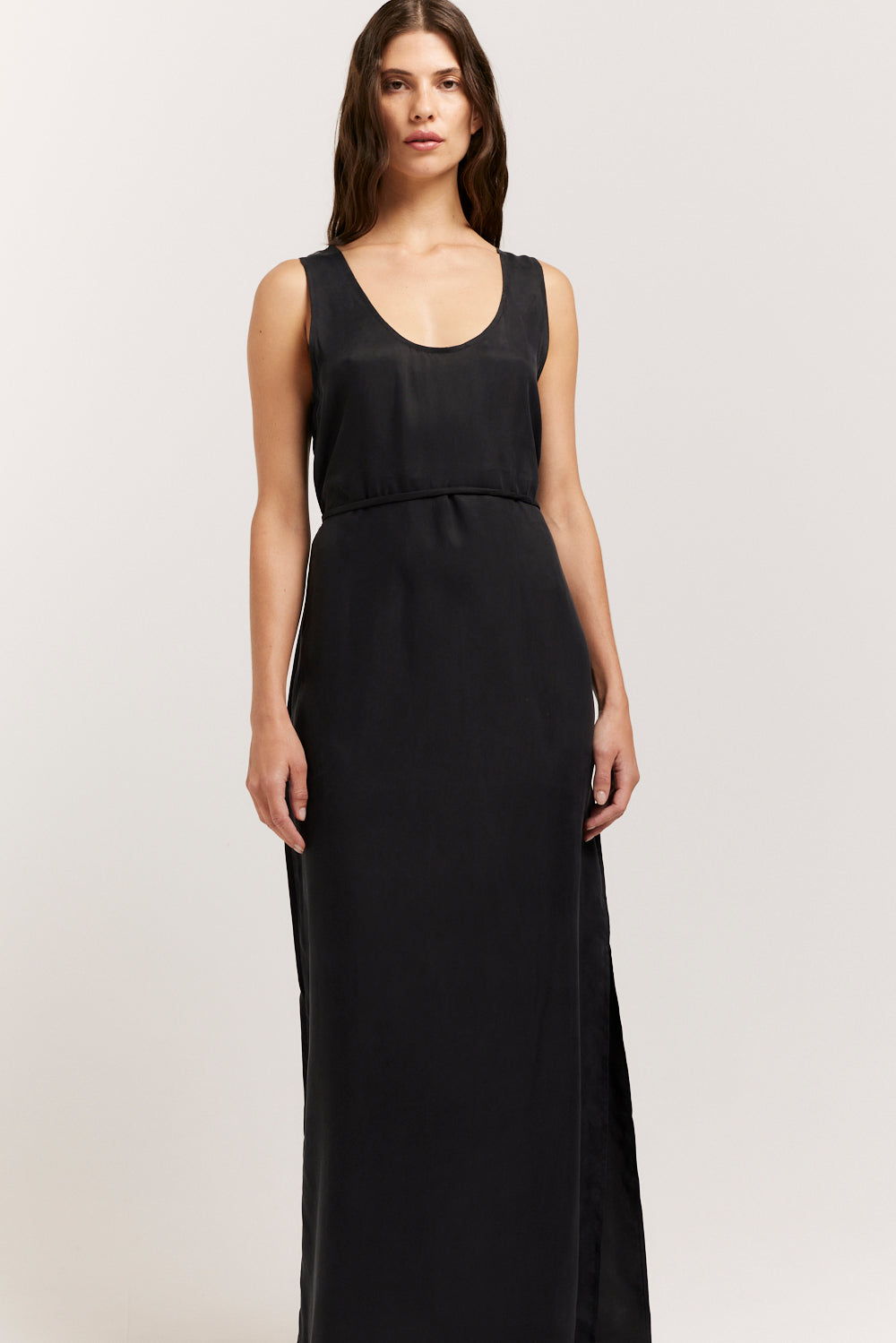 Scoop neck clearance maxi dress