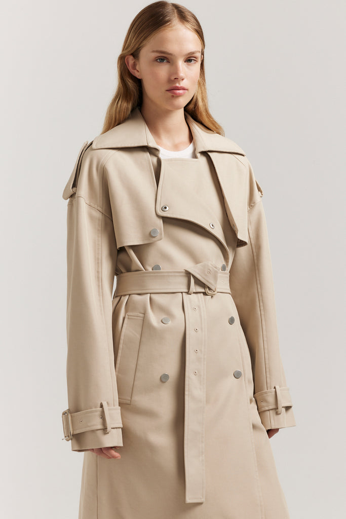 Otto Trench | Beige Trench Coat | Henne