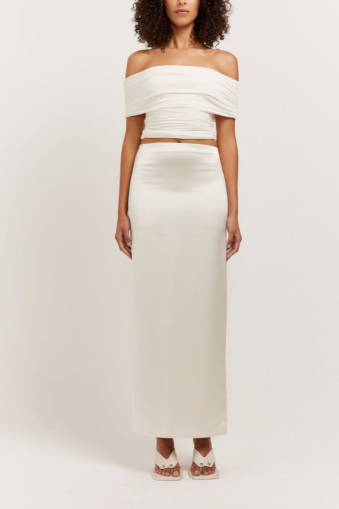 Gerardo Maxi Skirt | White Maxi Skirt | Henne