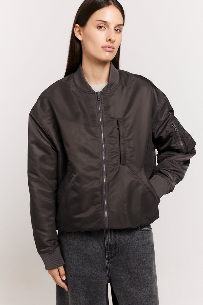 Irina Bomber | Black Bomber Jacket | Henne